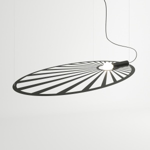 Висяща лампа, Lehdet, черен, 110x80x150 см - Img 4