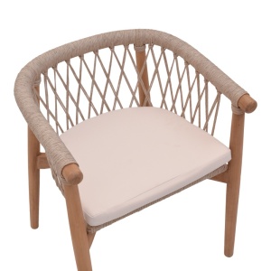 Градински фотьойл Abby Boho Pako World Natural 60x58x78 cm - Img 7