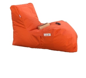 Градински фотьойл pouffe beanbag beanbag Легло Orange - Img 4