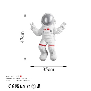 Декоративен аксесоар за стена Yak-001 Astronaut White 35x47x10 cm - Img 10