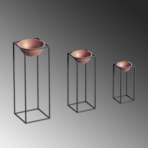 Декоративен саксий GED019B Месинг 28x80x28 см - Img 5