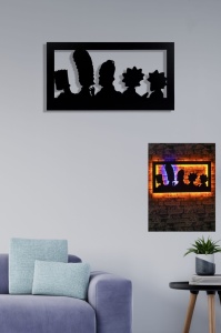 Декоративна стенна лампа LED Карикатура Многоцветна 42x80 см - Img 2
