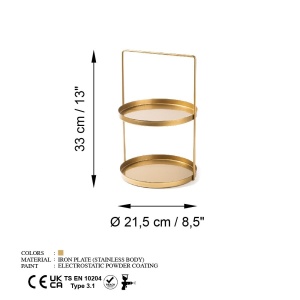 Държач за бижута GED-006 Gold 21x33 cm - Img 7