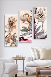 Картина 3 части MDF0018 Многоцветна 20x50x3mm