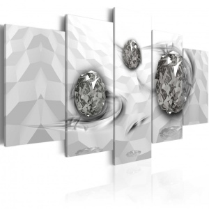 Картина - Immersed Silver 200x100 см