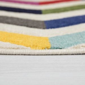 Килим Болеро Многоцветен 160X160 см, кръгъл, Flair Rugs - Img 5