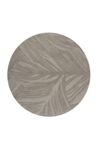 Килим Лино Лийф Сив 160X160 см, кръгъл, Flair Rugs - Img 2