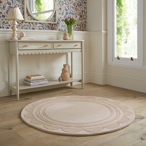 Килим Lois Scallop Natural 120X120 cm, Flair Rugs