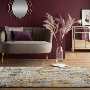 Килим, Lustre, Flair Rugs, златист, 116x170 см - Img 1