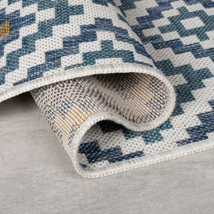 Килим Zia Trellis Outdoor Blue 80x230 cm, Flair Rugs - Img 2