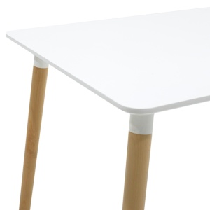 Комплект от 5 части маса и столове Natali Gaston white natural white 120x80x76 cm - Img 6