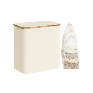 Кош за пране Songmics Крем 60x38.5x70.5 см
