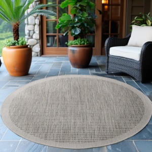 Кръгъл килим Giza Grey 120x120 cm - Img 4