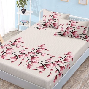 Лист за легло с еластична лента и 2 калъфки за възглавници Marily 180x200 см (Финет)