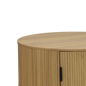 Масичка за кафе Сканди MDF цвят естествено дърво D80x35.5см - Img 3