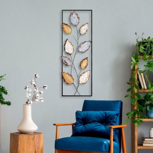Метална картина Fagus Многоцветна 32x90 см - Img 2