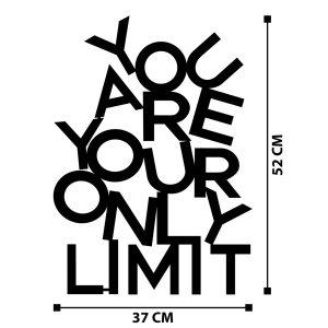 Метална картина Limit Черен 37x52 см - Img 7