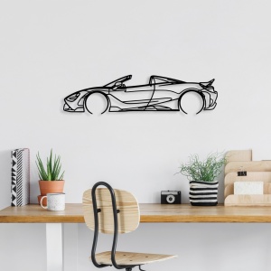 Метална картина McLaren черна 70x17 см - Img 2