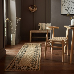 Пътека Maisie Natural/Черен 60X230 см, Flair Rugs - Img 1