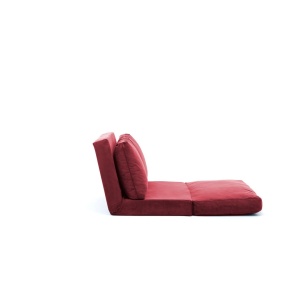 Разтегателен диван за 2 места Taida Кафяв 120x68x26 см - Img 5