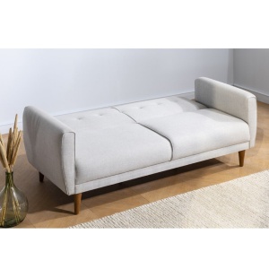 Разтегателен диван за 3 места Ария Крем 205x85x80 см - Img 6