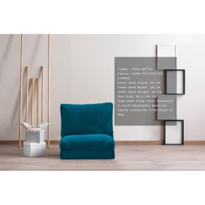 Разтегателен фотьойл Taida Зелен 185x60x62 см - Img 2