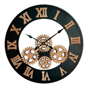 Стенен часовник Graniz Pako Pako World Black 60x3x60 cm - Img 1