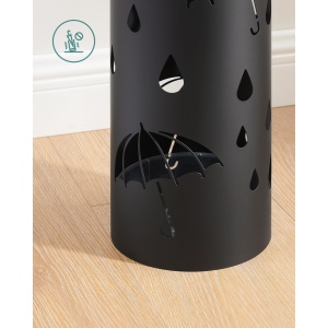 Стойка за чадър Songmics Black 17x17x41 cm - Img 5