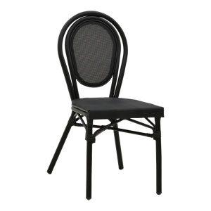 Стол за градина Nacia Черен 45x59x85 см - Img 1