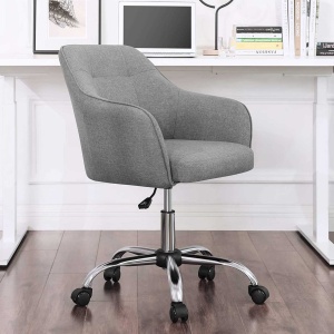 Стол за офис, Songmics, Сив, 60.8x58x86 см