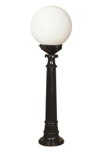Стълб за осветление BSU-68160-BSY-M3-BOP Черен Бял - Img 1