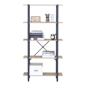Biblioteca, Nebranzo, Stejar, 80x34x155.3 cm - Img 3