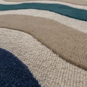 Covor Cascade Wool Albastru 200x290 cm - Img 4