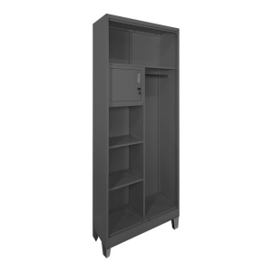 Dulap din metal, compartimentat,, Zogi, Pako, Antracit 70x40x190 cm - Img 2