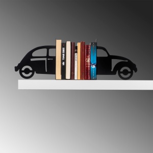 Kitap tutucu машина декоративен метален държач за карти Black 35x14x22 cm - Img 2