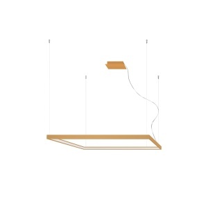 LED полилей 3000K, Nelya, златист, 110x110x150 см