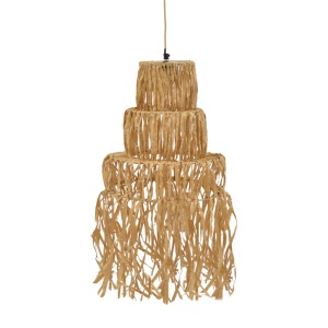 Lustre Nairan E27 естествен 30x30x125 cm - Img 1