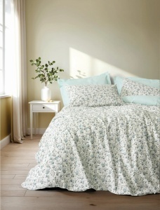Nola Mint Linen с ластик 160x200 (100% памук)