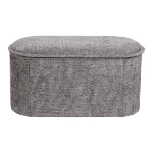 Taburet cu depozitare, Trebia, Pako, Gri 76x38x38 cm