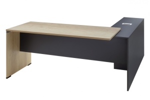 Бюро Lotus Oak, Антрацит 180x160x75 см - Img 7