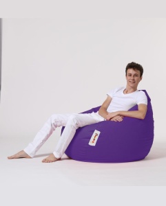 Градински фотьойл с пуф Premium Violet 115x130x39 cm - Img 18