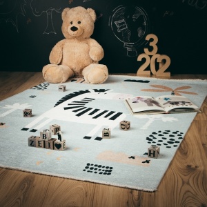Детски килим eco My Greta светлосин 115x170 см - Img 4