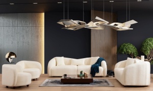 Диван за 3 места Венеция Крем 236x76x91 см - Img 3