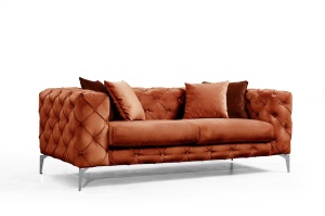 Диван с 2 места Como Orange 197x73x90 cm - Img 3