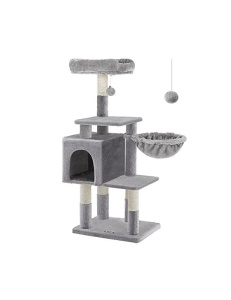 Дърво за котки, Feandrea, PCT52W, Сиво, 110 см