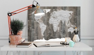 Картина от корк - World of Wood [Карта от корк] 90x60 см - Img 2