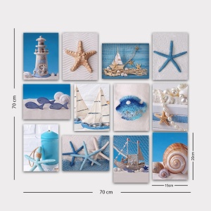 Картина 12 части 12MDF30YS Многоцветна 20x15x3mm - Img 2