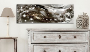 Картина - Glow and Waves 120x40 см - Img 2