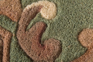 Килим Аубусон Зелен 120X120 см, кръгъл, Flair Rugs - Img 4