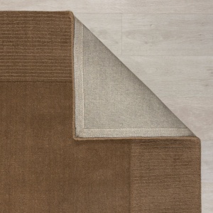 Килим с текстурирана вълнена рамка кафяв 120X170 см, Flair Rugs - Img 3